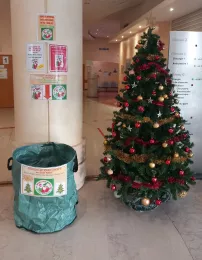 Hotte du Père Noël à la clinique La Parisière